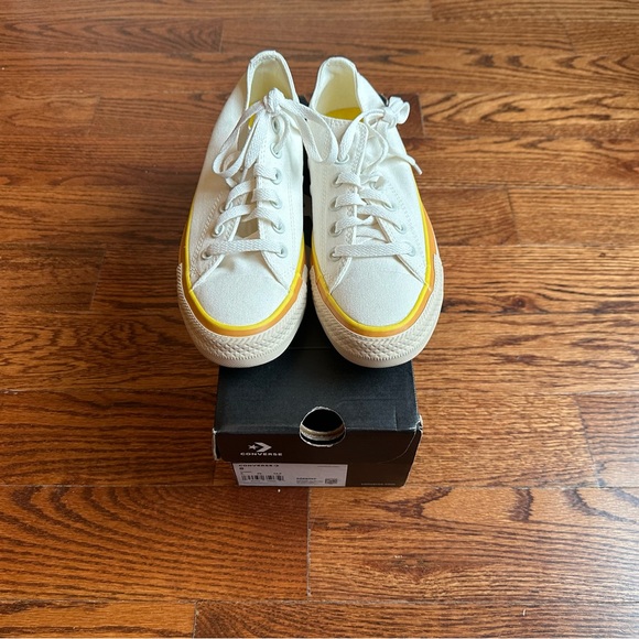 Converse low top white and orange 70s vintage look size 8 - Picture 4 of 7